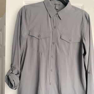 Polyester button up